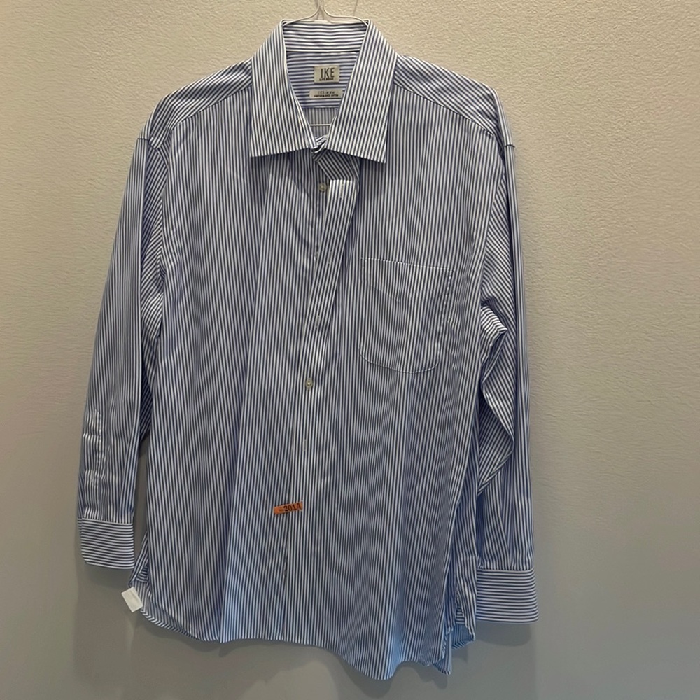 IKE‎ BEHAR Men’s Long Sleeve Button Up Dress Shirt Size: 17 1/2 34